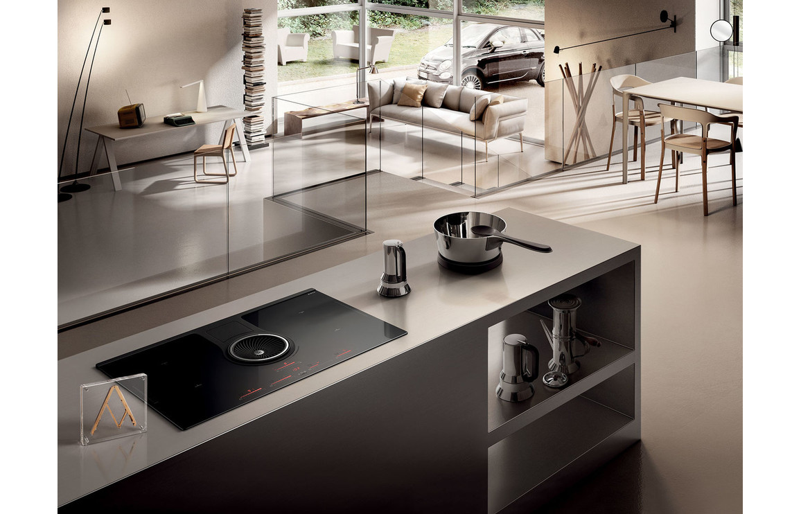 Elica NikolaTesla One 85cm Induction Hob (Recirculating) - Black - Image 4