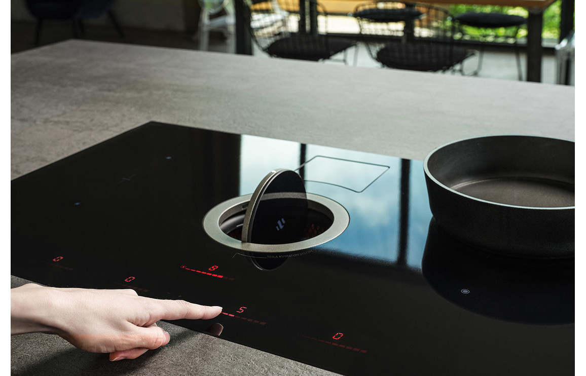 Elica NikolaTesla Switch 85cm Venting Induction Hob (Recirculating) - Black - Image 4