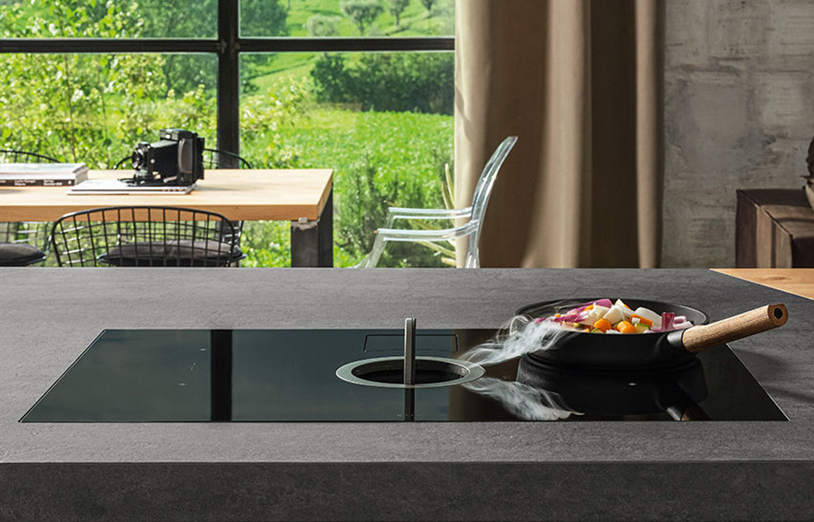 Elica NikolaTesla Switch 85cm Venting Induction Hob (Recirculating) - Black - Image 5