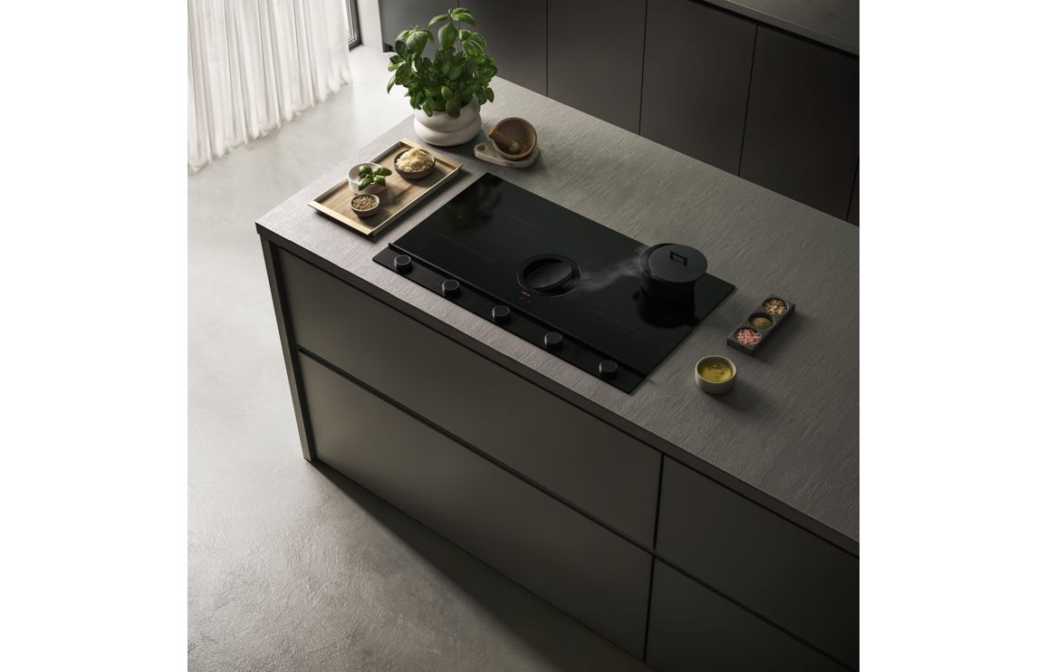 Elica NikolaTesla Unplugged 90cm Venting Induction Hob (Ducting) - Black - Image 8