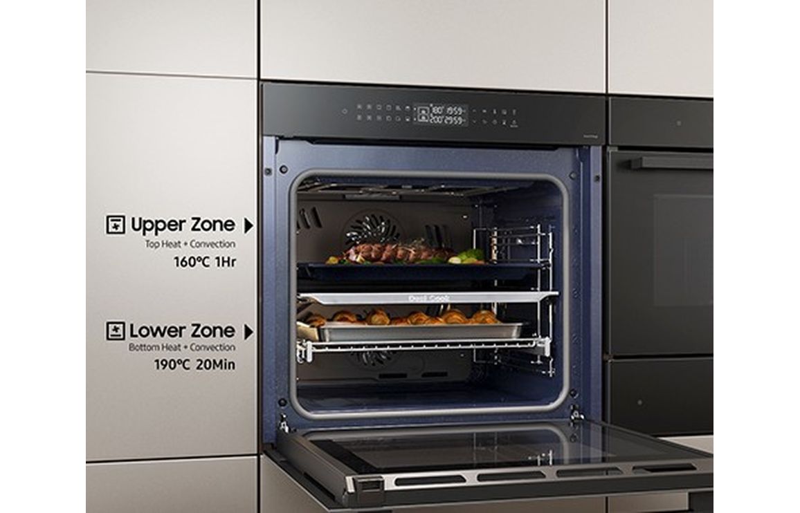 Samsung Bespoke Series 4 NV7B42503AK/U4 Oven with Dual Cook - Black Glass - Image 11