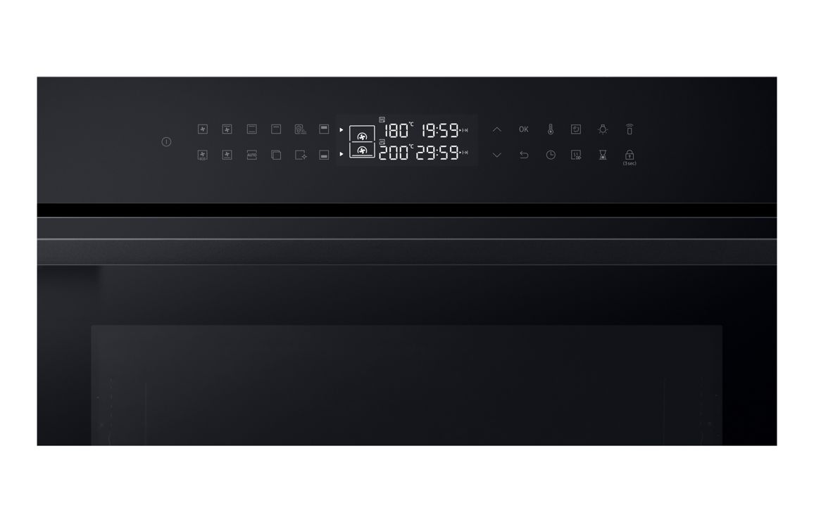 Samsung Bespoke Series 4 NV7B42503AK/U4 Oven with Dual Cook - Black Glass - Image 4