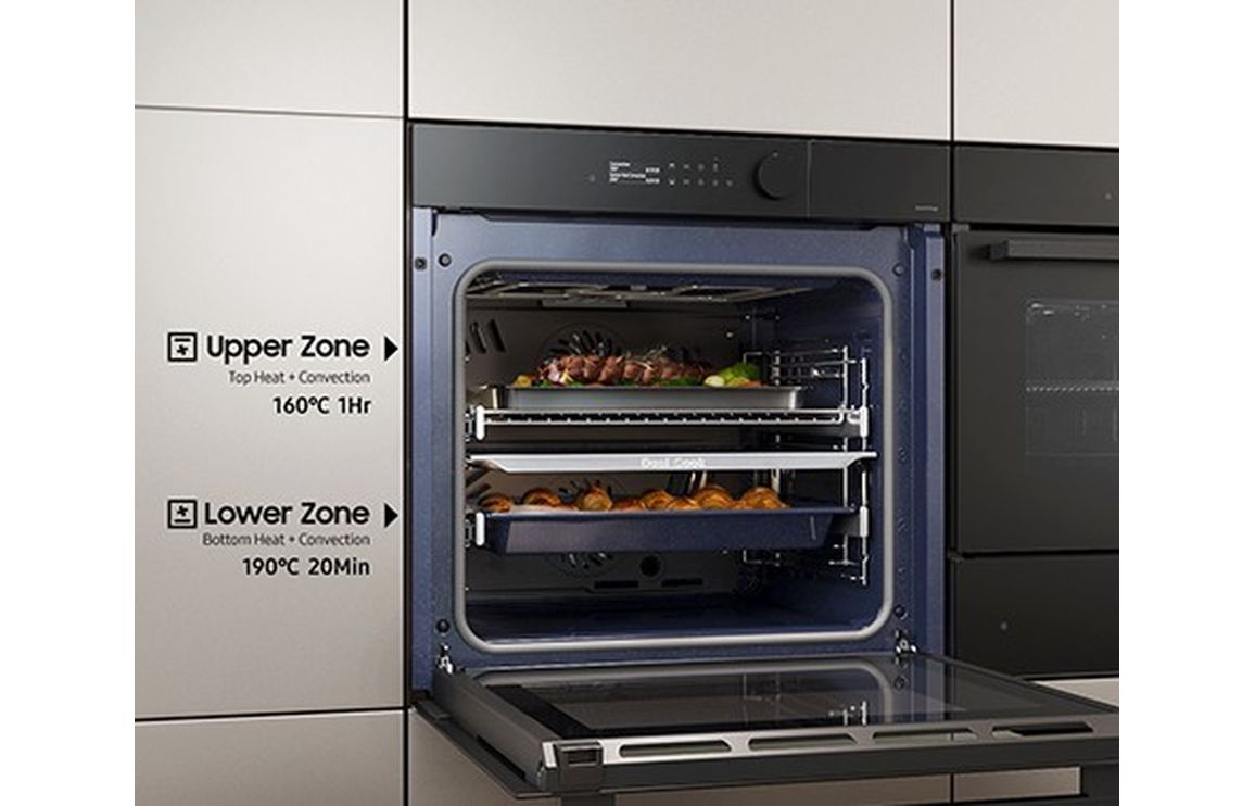 Samsung Bespoke Series 5 NV7B5675WAK/U4 Oven with Dual Cook - Black Glass - Image 10