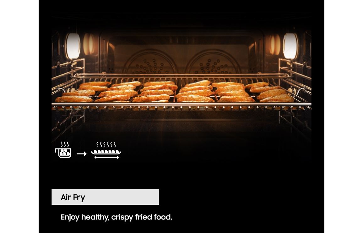 Samsung Bespoke Dual Oven Series 6 NV7B6675CAN/U4 - Clean Navy - Image 9