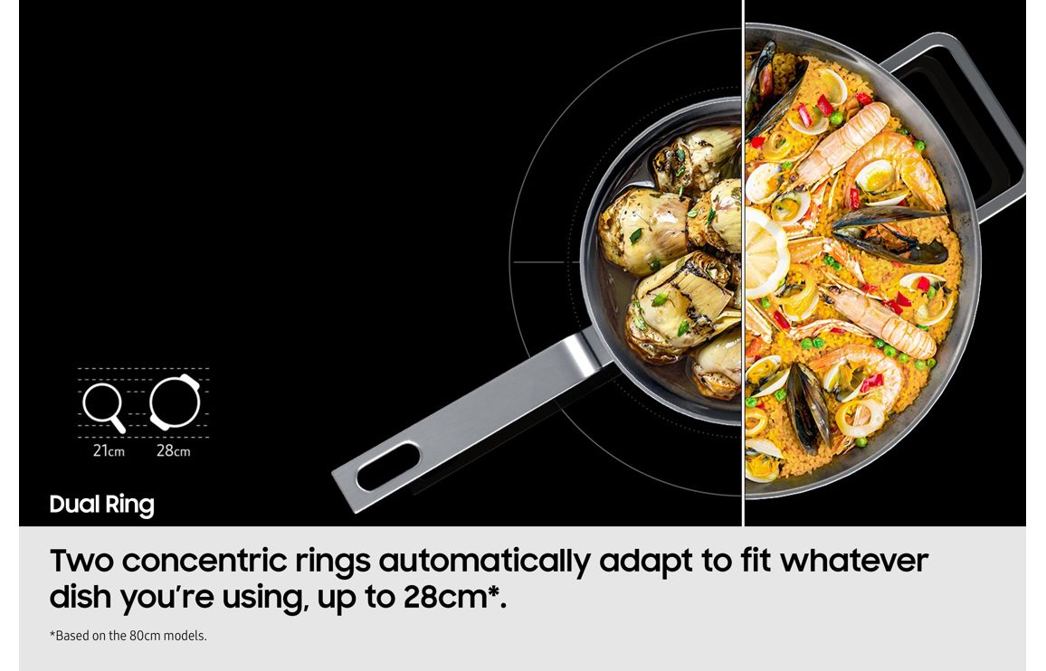 Samsung Series 6 NZ85C6058FK/U1 80cm Slim Induction Hob w/Flex Zone Plus - Black - Image 8