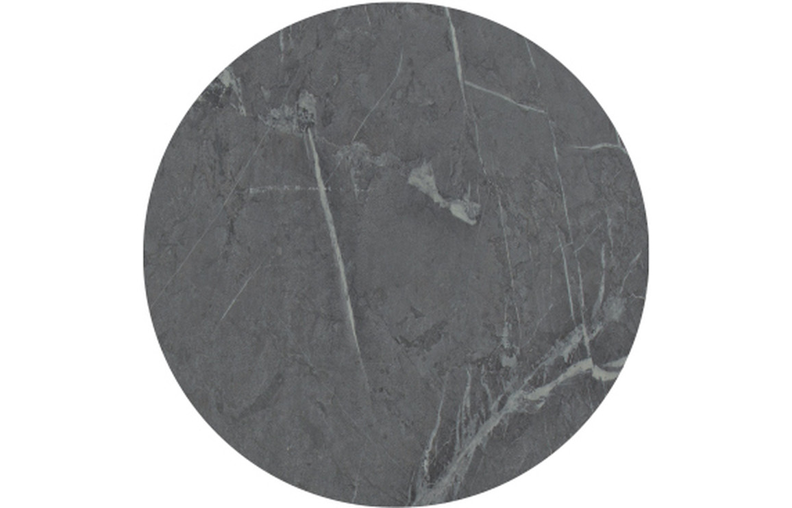 Natural 600mm Wall Hung Grey Marble Basin Shelf & Black Bottle Trap - Image 9
