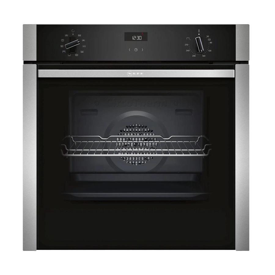 Neff N50 B3ACE4HN0B Single Slide & Hide Electric Oven - St/Steel