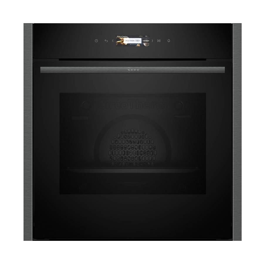 Neff N70 B24CR31G0B Single Electric Oven - Black w-Graphite Trim