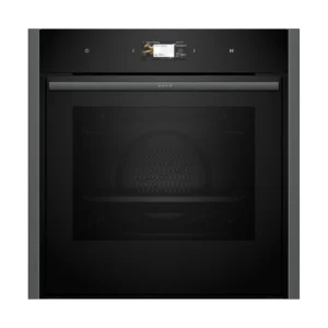 Neff N90 B64CS51G0B Single Slide & Hide Electric Oven - Black w-Graphite Trim