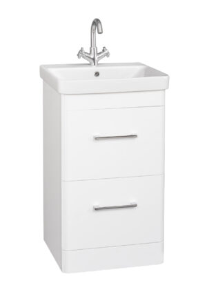 Options 24 500mm 2 Drawer Unit White