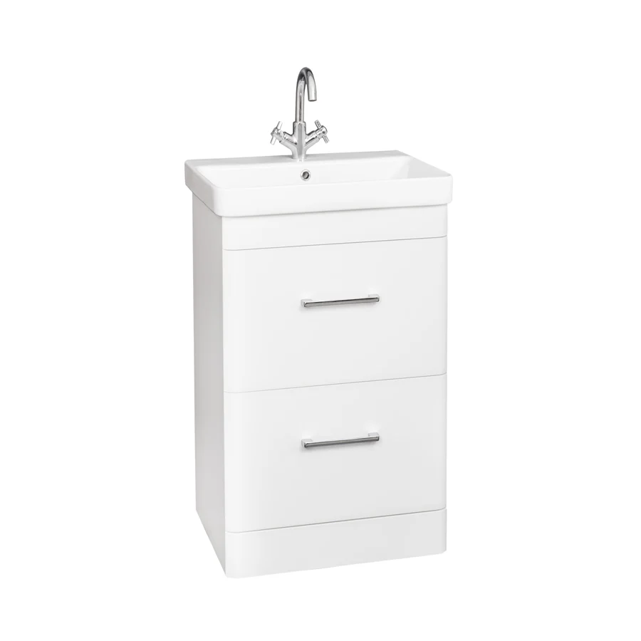 Options 24 600mm 2 Drawer Unit White