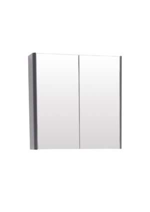 Options 24 600mm Mirror Cabinet Cool Grey