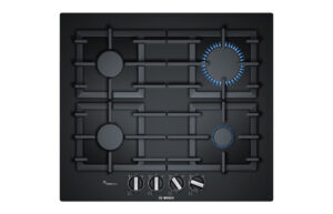 Bosch Series 6 PPP6A6B90 60cm Gas Hob - Black Glass