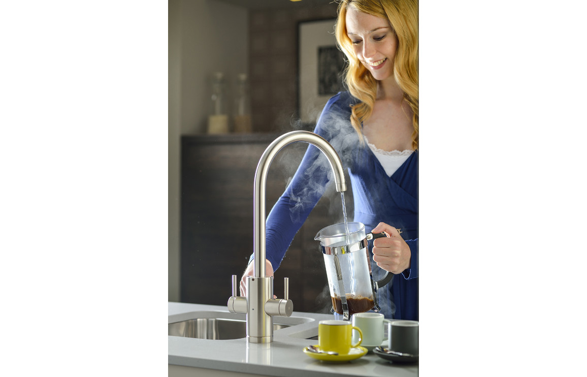 Abode Profile 4 IN 1 Monobloc Tap & Proboil.4E Tank - Brushed Nickel - Image 4