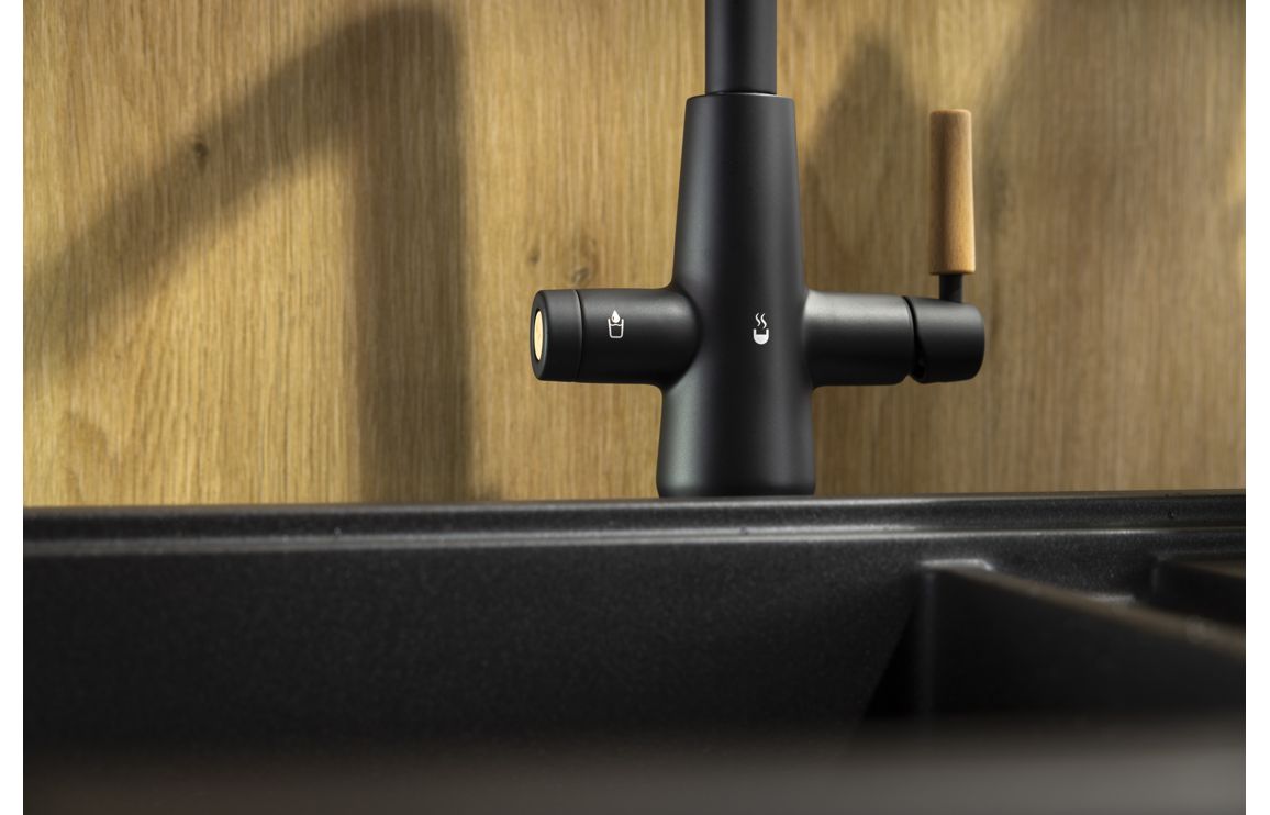 Abode Scandi-E 4 IN 1 Monobloc Tap - Matt Black - Image 6