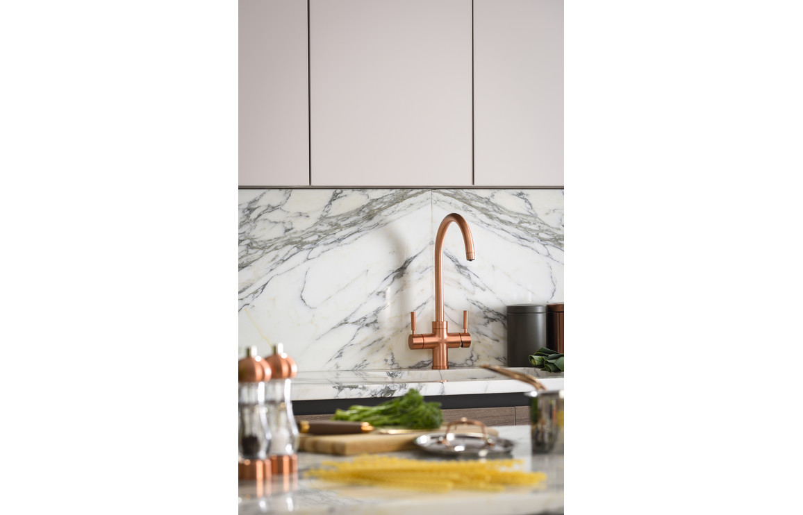 Abode Prostream 3 IN 1 Swan Spout Monobloc Tap - Urban Copper - Image 3
