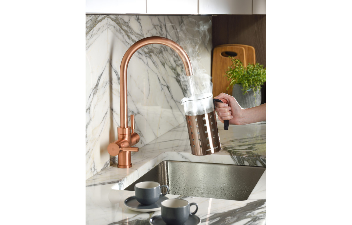 Abode Prostream 3 IN 1 Swan Spout Monobloc Tap - Urban Copper - Image 6