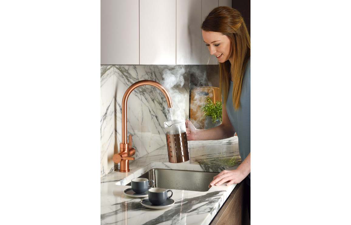 Abode Prostream 3 IN 1 Swan Spout Monobloc Tap - Urban Copper - Image 7