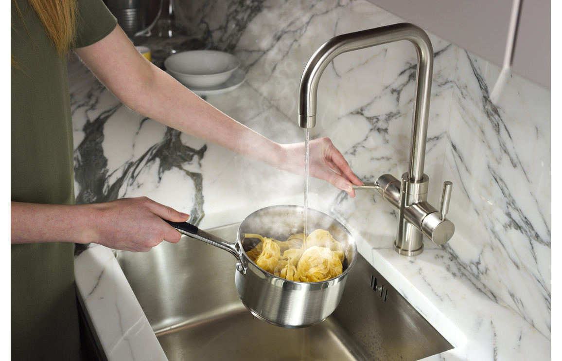 Abode Prostyle 3 IN 1 Quad Spout Monobloc Tap - Brushed Nickel - Image 5