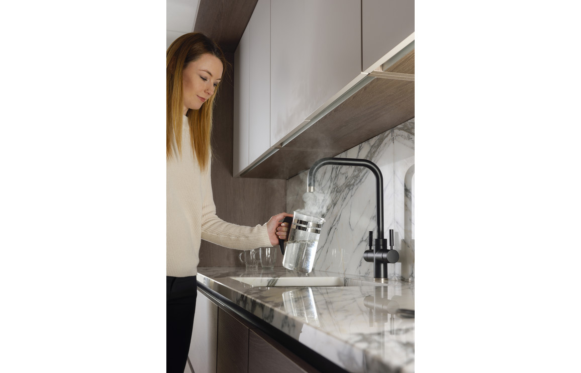 Abode Prostyle 3 IN 1 Quad Spout Monobloc Tap - Matt Black - Image 6
