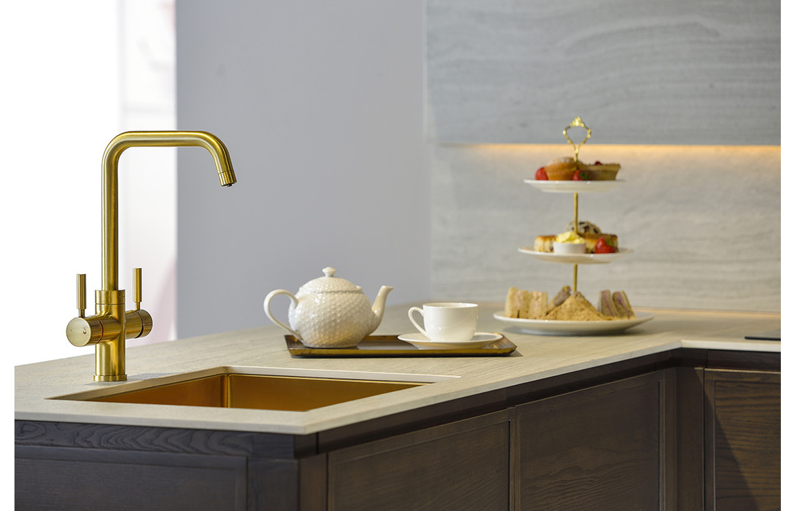 Abode Propure 4 IN 1 Quad Spout Monobloc Tap - Brushed Brass - Image 2