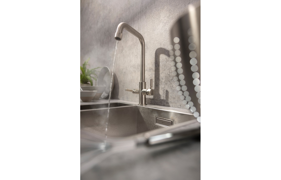 Abode Industria 3 IN 1 Monobloc Tap - Brushed Nickel - Image 3