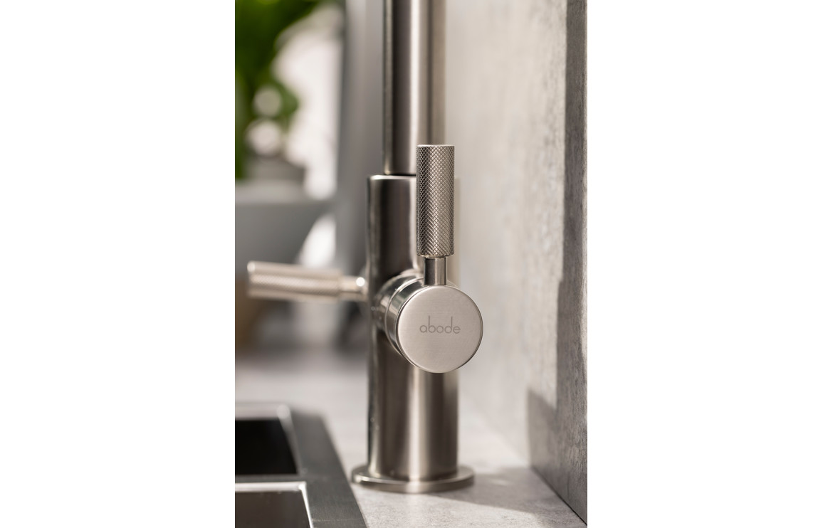 Abode Industria 3 IN 1 Monobloc Tap - Brushed Nickel - Image 4