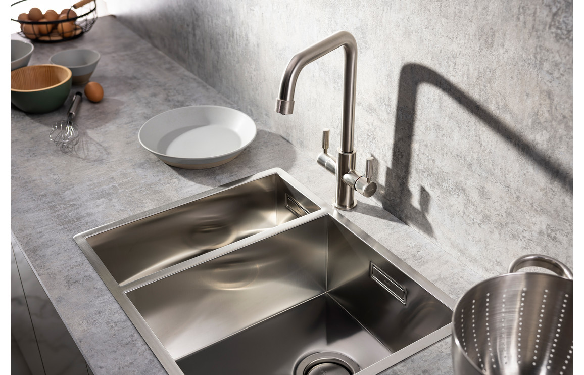 Abode Industria 3 IN 1 Monobloc Tap - Brushed Nickel - Image 2
