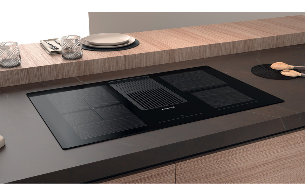 Hotpoint PVH 92 B K/F KIT 90cm Venting Induction Hob - Black - Image 7