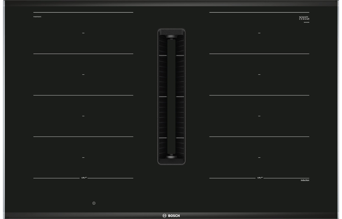 Bosch Series 8 PXX875D67E 80cm Venting Induction Hob - Black - Image 2