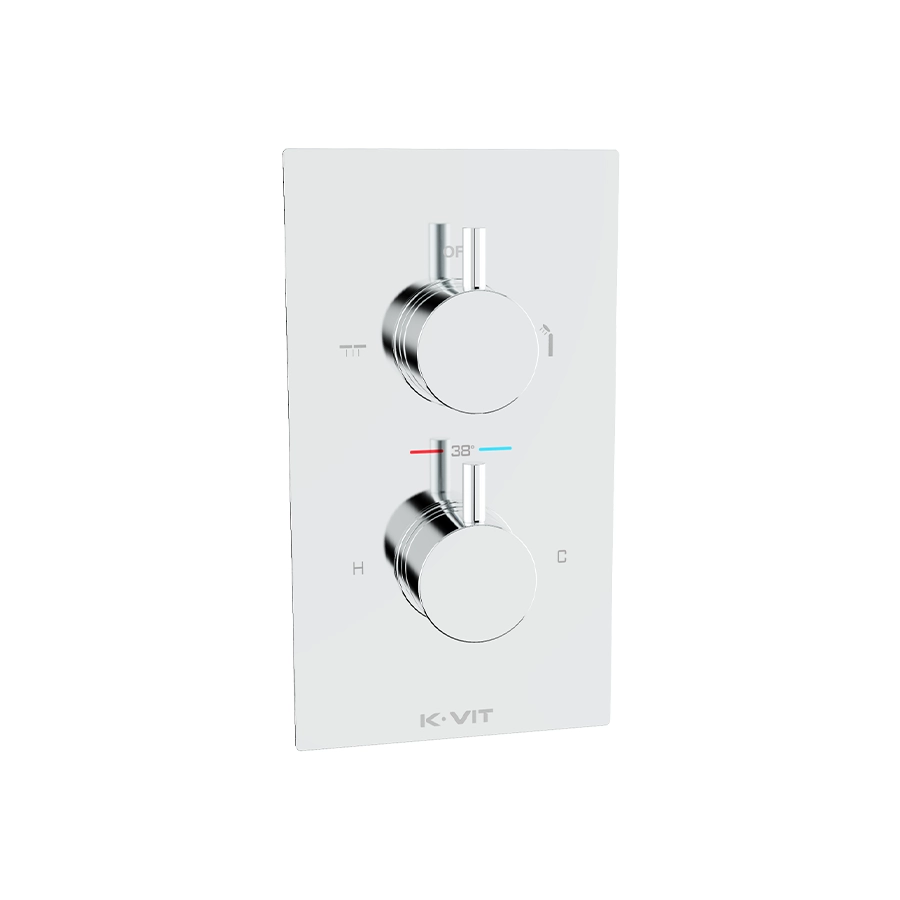 Plan, Concealed Thermostatic Shower Valve+Diverter