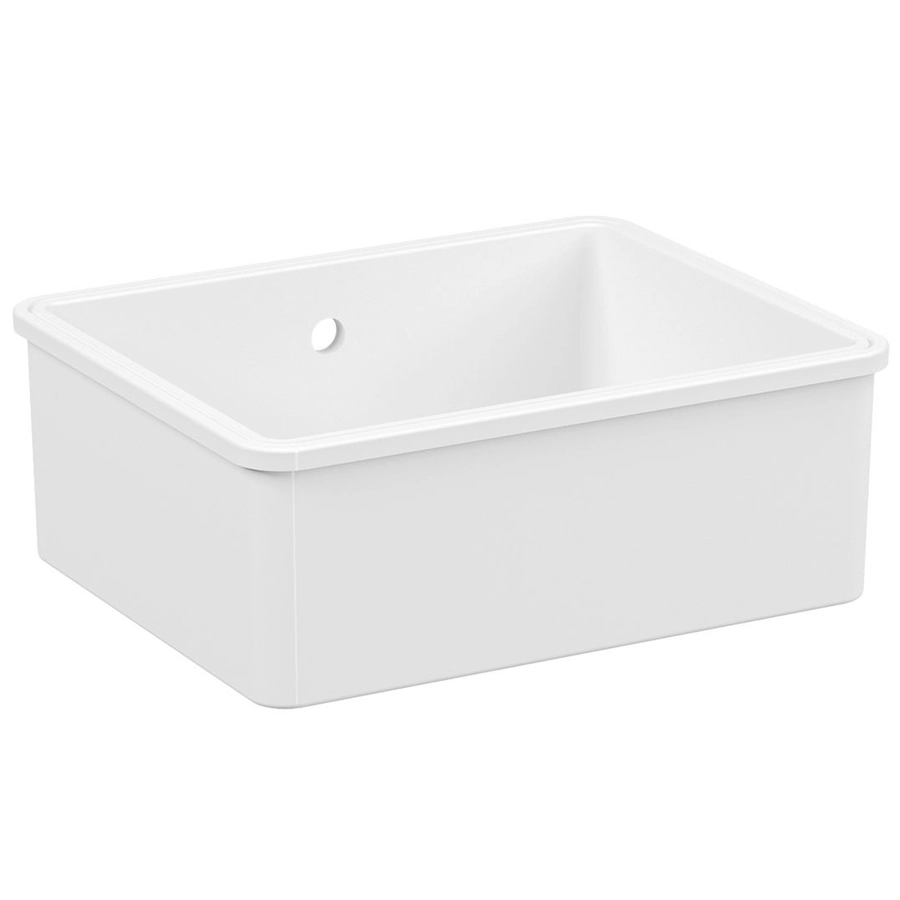 Prima 1B Undermount Ceramic Sink (Inc. Waste) - White