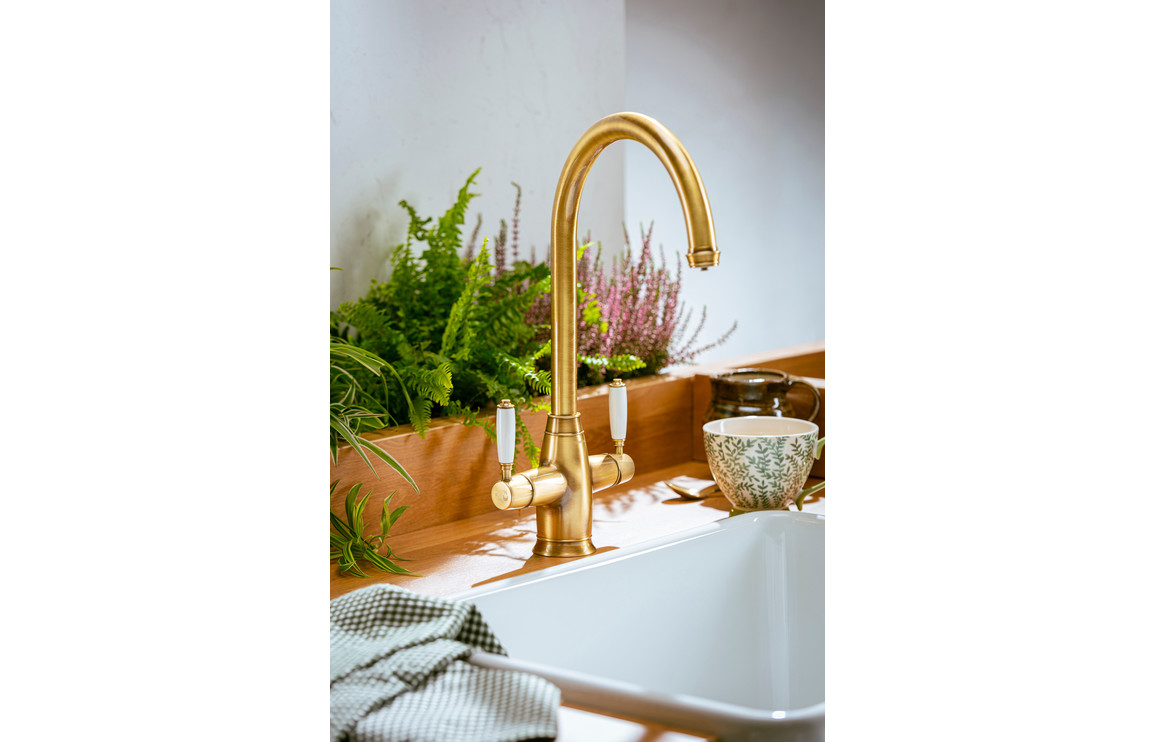 Abode ProTrad 4 IN 1 Monobloc Tap - Antique Brass - Image 2