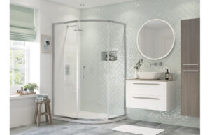 Flex 1000x800mm 1 Door Offset Quadrant - Chrome