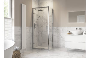 Iconix 800mm Hinged Door Side Panel - Chrome