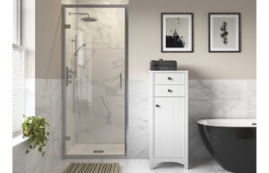 Iconix 760mm Hinged Door - Chrome