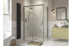 Iconix 700mm Sliding Door Side Panel - Chrome