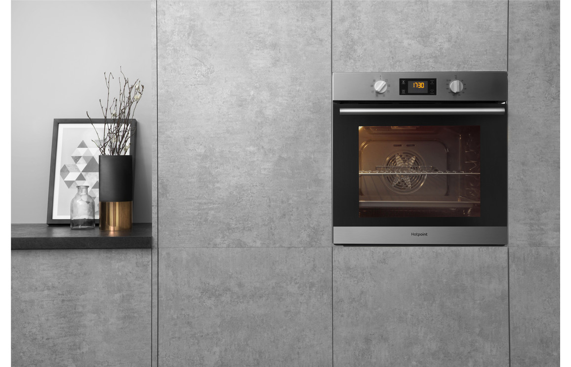 Hotpoint SA2 540 H IX Single Electric Oven - St/Steel - Image 2