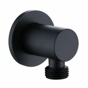 Nero Round Outlet Elbow Matt Black