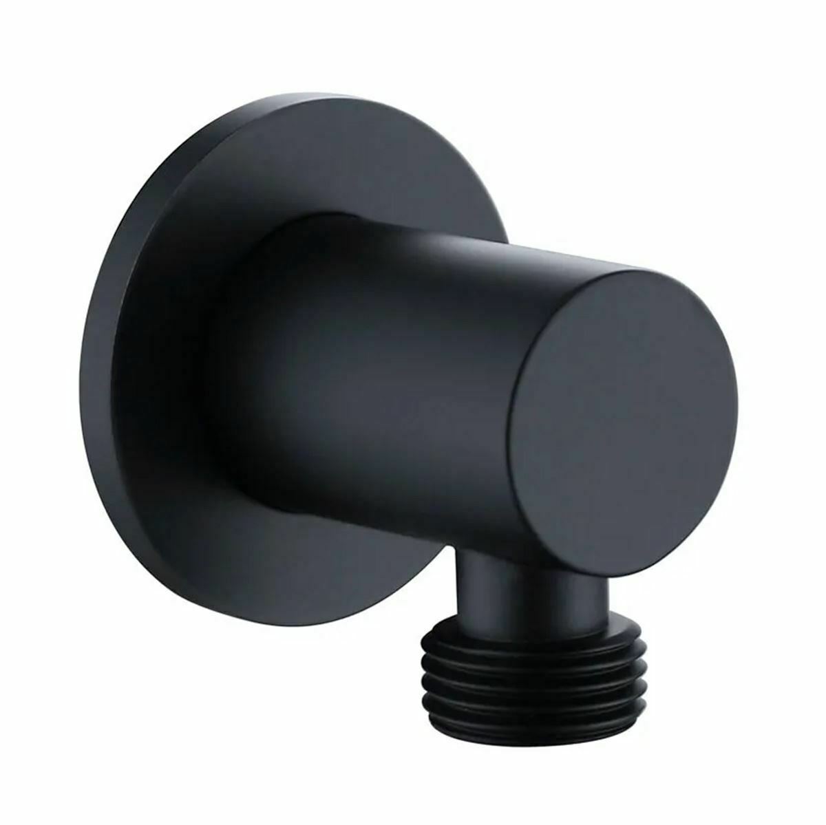 Nero Round Outlet Elbow Matt Black