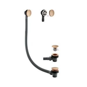 Sprung Bath Waste & Overflow - Brushed Bronze