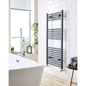 Straight Towel Rail 500mm x 1200mm Textured Grey