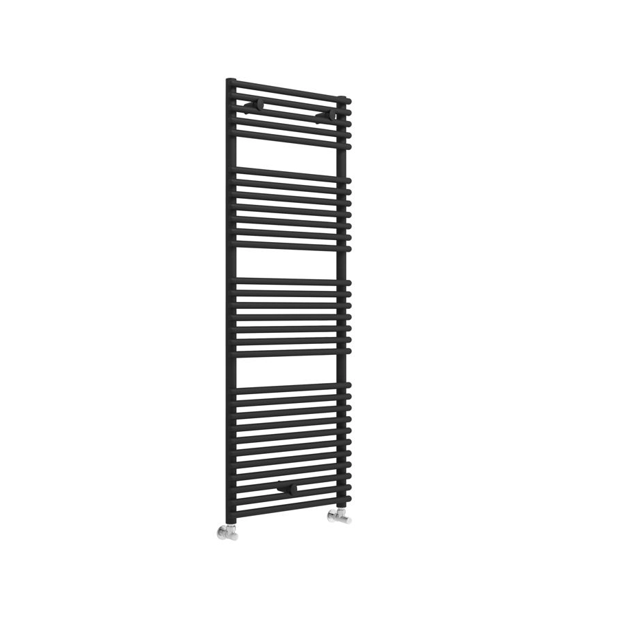 Teplo Round Ladder Radiator (500x1450mm) - Black