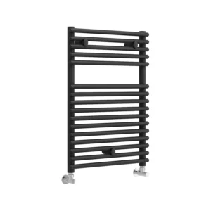 Teplo Round Ladder Radiator (500x730mm) - Black
