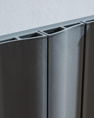 Vancouver Single Aluminium Radiator Grey 575x1036mm