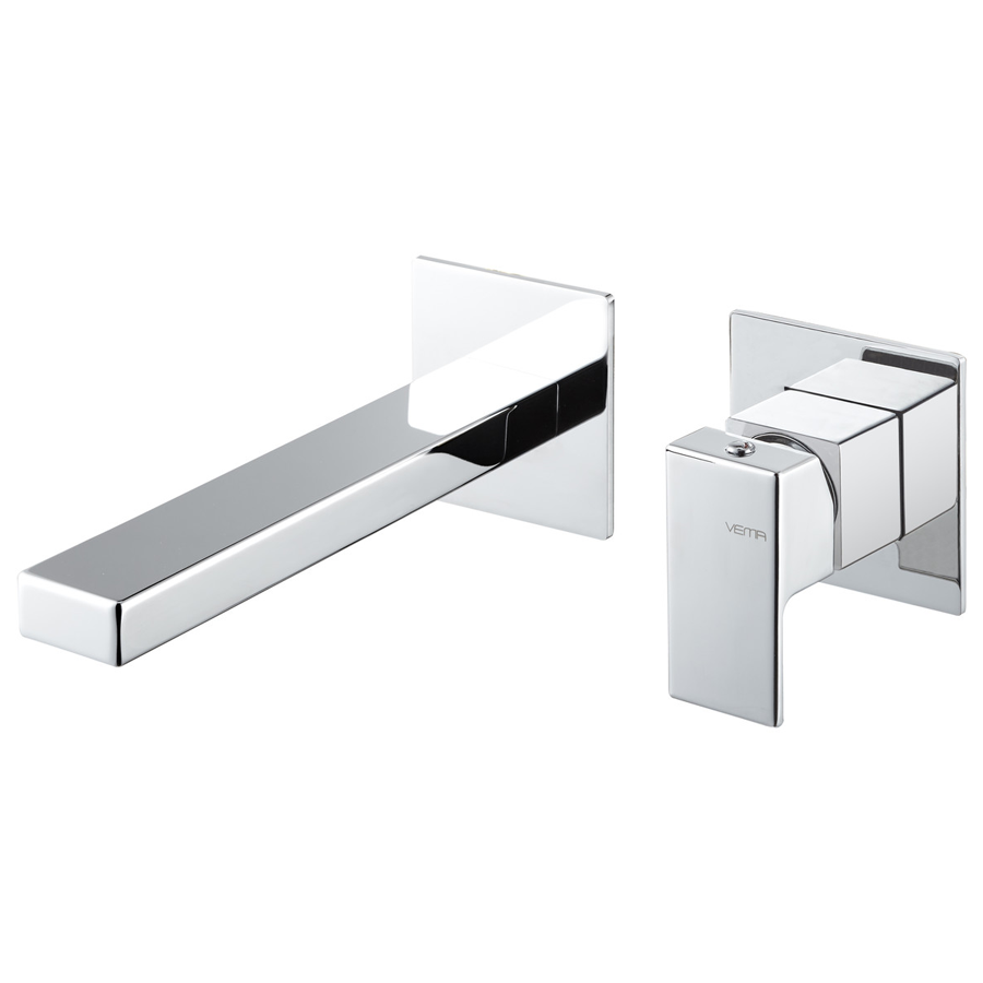 Vema Lys Wall Mounted Basin Mixer - Chrome