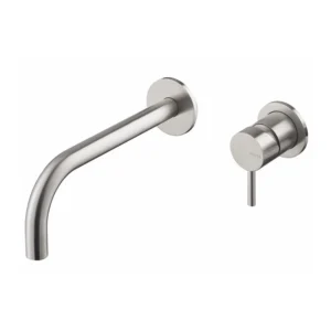 Vema Tiber Wall Mounted Basin Mixer - St/Steel