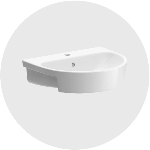 Semi-Recessed Basins