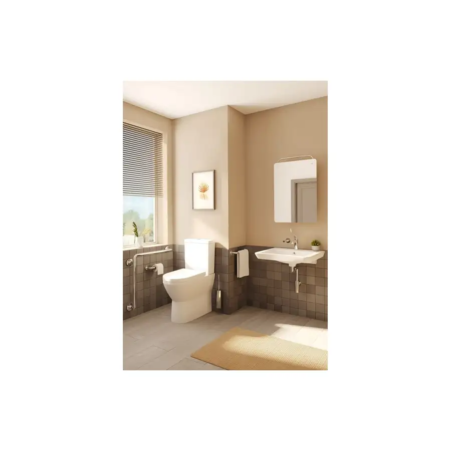 VitrA Basin 600x545mm VTPB1132 White Fire Fine Clay