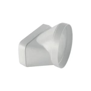 Elica Fitting Round to Rectangular Connection White LEH9010